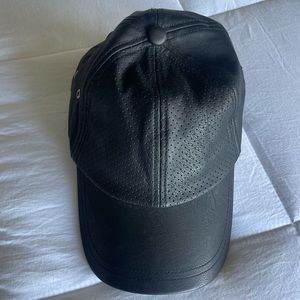 VEGAN LEATHER BASEBALL CAP